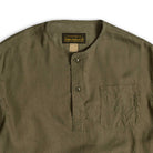 Cushman Lot. 25492 Linen Cotton Sleeping Shirt Olive-Shirt-Clutch Cafe