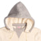 Cushman Lot. 26383 Boxing Pocket Sweat Parka Cream/Mix Grey-Hooded Sweatshirt-Clutch Cafe