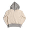 Cushman Lot. 26383 Boxing Pocket Sweat Parka Cream/Mix Grey-Hooded Sweatshirt-Clutch Cafe
