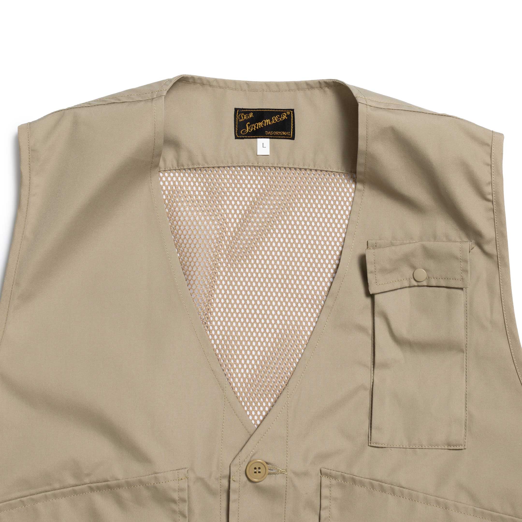 Der Sammler Shooting Vest Beige-Vest-Clutch Cafe