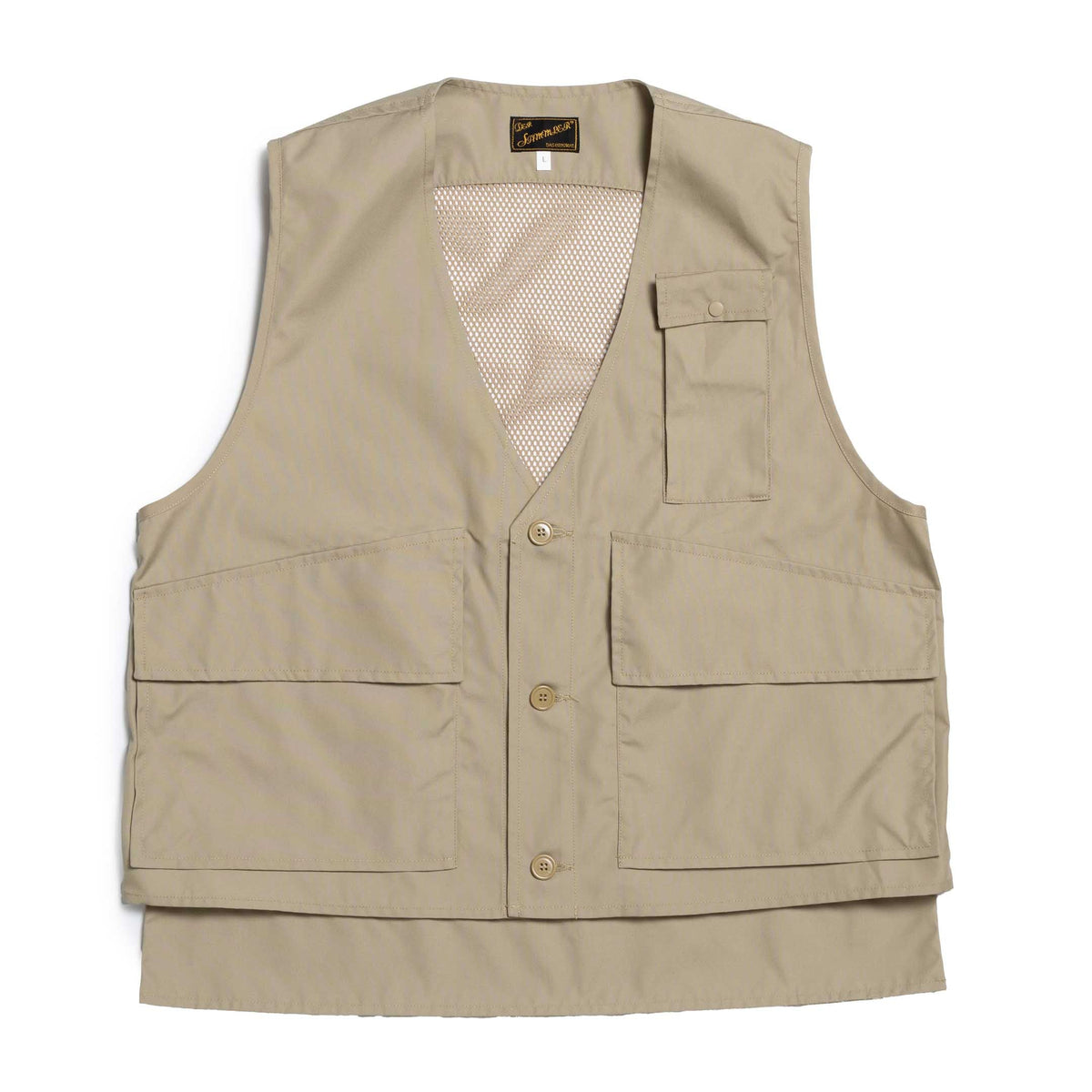 Hadley Placket Vest - Beige