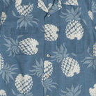 Duke Kahanamoku S/S Dukes Pineapple Hawaiian Shirt Blue-Shirt-Clutch Cafe