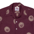 Duke Kahanamoku Special Edition 'Wondrous Palm Tree' L/S Burgundy-Shirt-Clutch Cafe