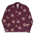 Duke Kahanamoku Special Edition 'Wondrous Palm Tree' L/S Burgundy-Shirt-Clutch Cafe