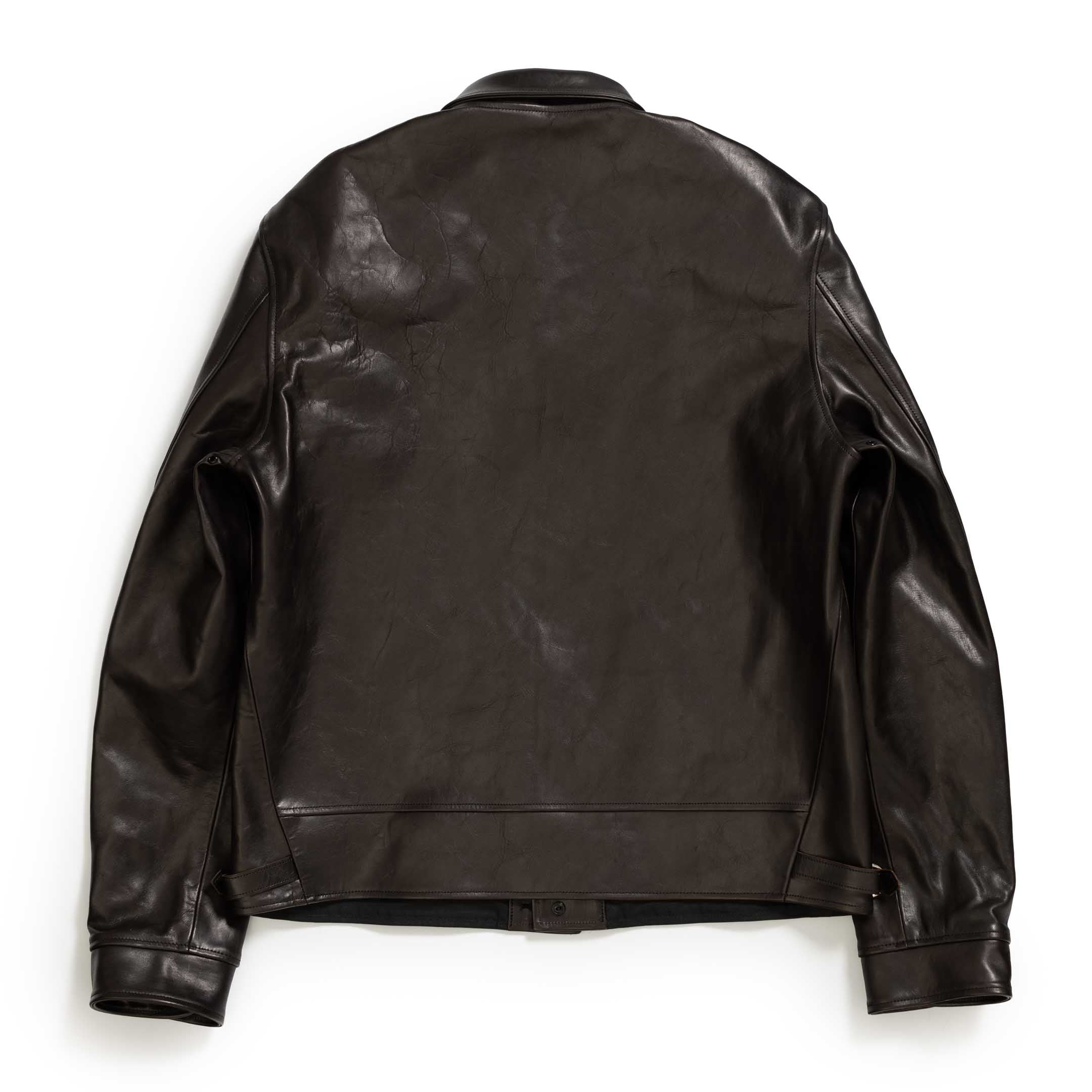 Fine Creek Leathers 'Joseph' Horsehide Leather Jacket Black-Leather Jacket-Clutch Cafe