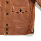 Fine Creek Leathers 'Joseph' Horsehide Leather Jacket Brown-Leather Jacket-Clutch Cafe