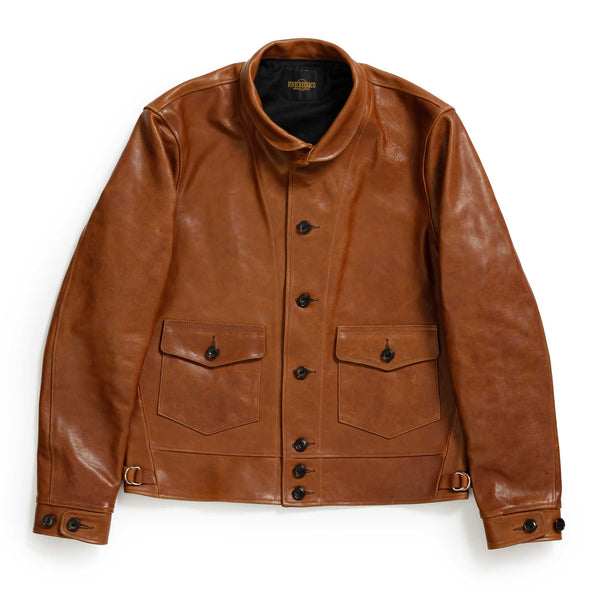 Fine Creek Leathers 'Joseph' Horsehide Leather Jacket Brown-Leather Jacket-Clutch Cafe