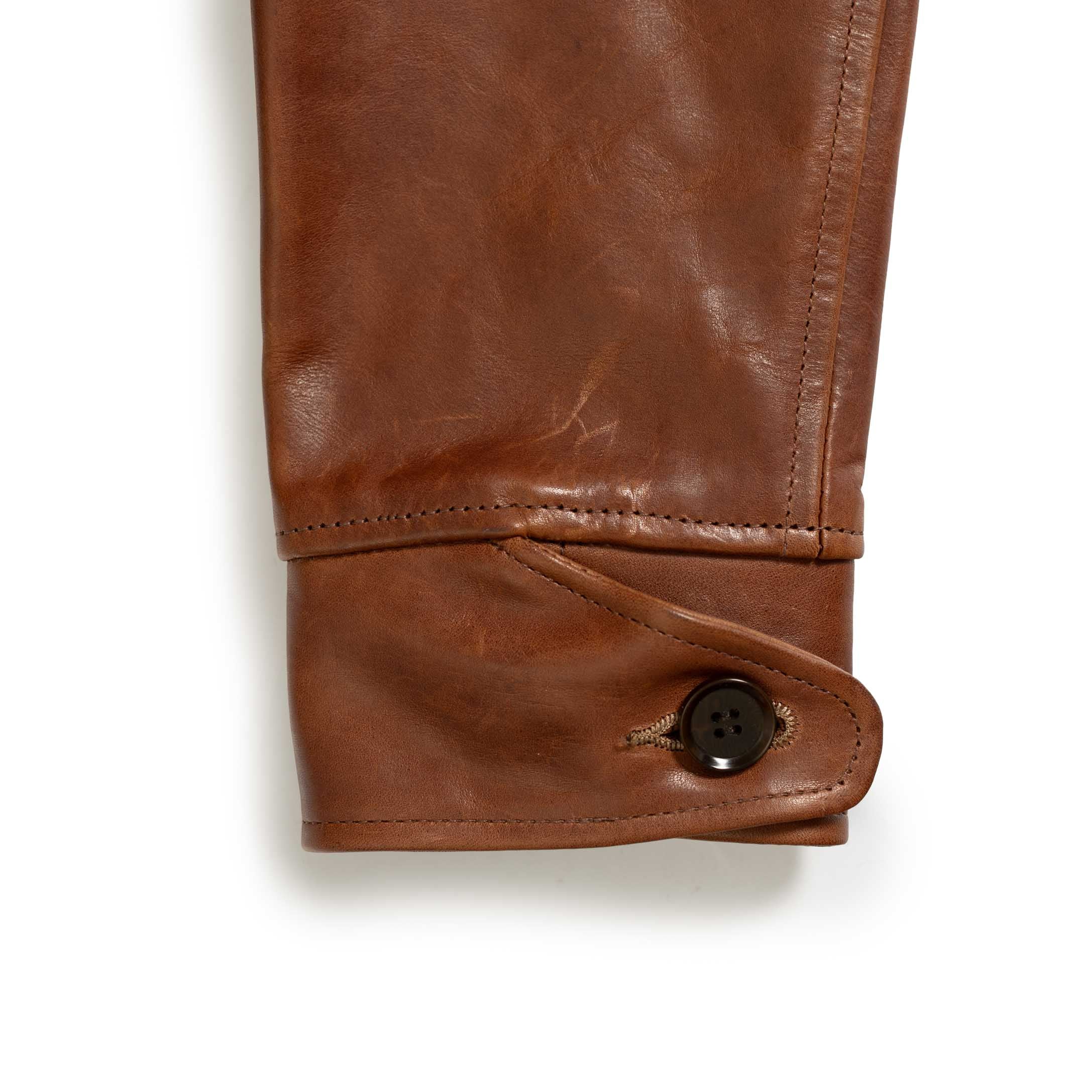 Fine Creek Leathers 'Top Field' Horsehide Leather Jacket Brown-Leather Jacket-Clutch Cafe