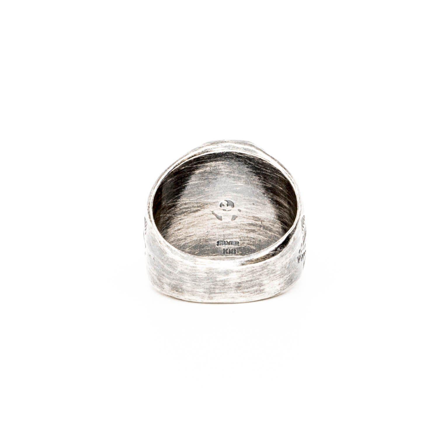 First Arrows VFSW stamp ring with K18 R-131-Jewellery-Clutch Cafe