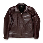 Fountain Head Leathers Alpha Horsehide Leather Jacket Brown-Clutch Cafe