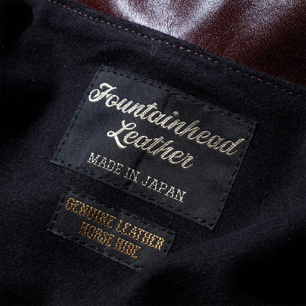 Fountain Head Leathers Beta Horsehide Leather Jacket Brown-Leather Jacket-Clutch Cafe