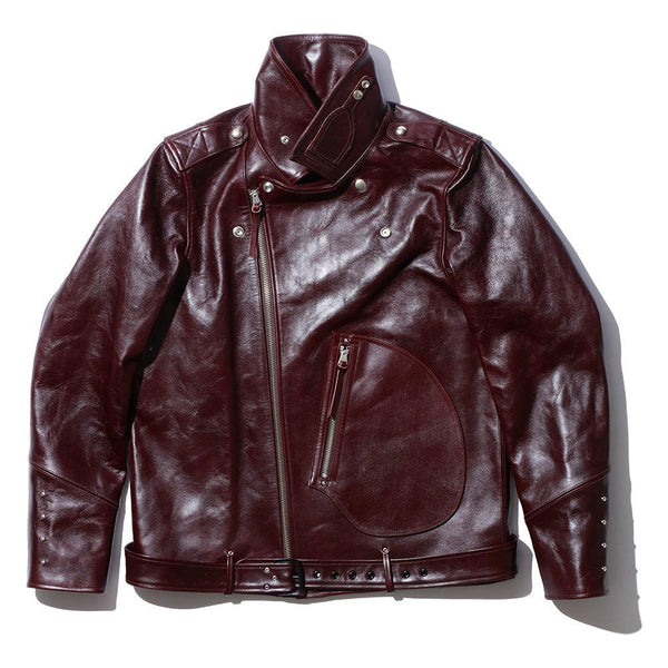 Fountain Head Leathers Beta Horsehide Leather Jacket Brown-Leather Jacket-Clutch Cafe