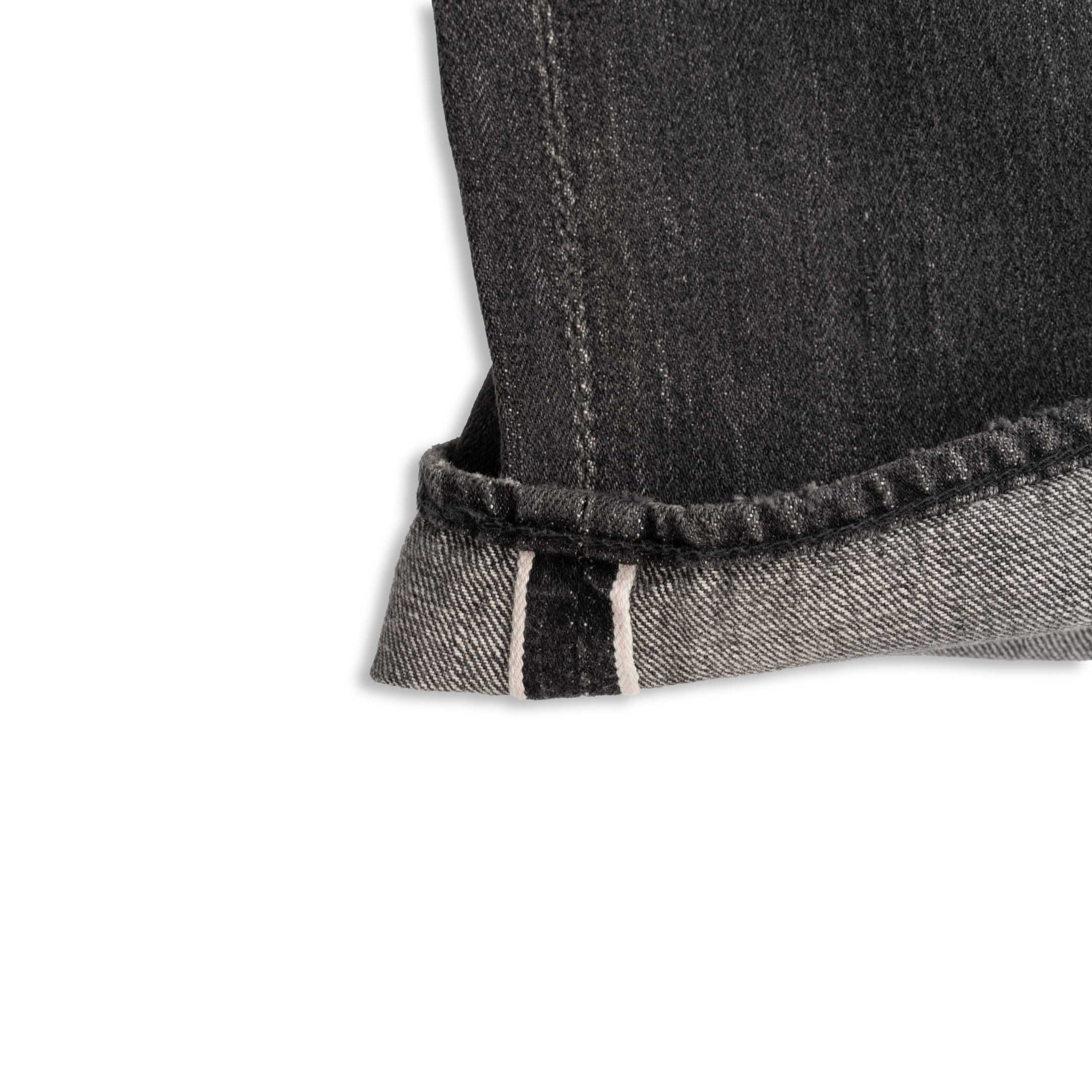 Full Count 0105 'Super Smooth' Dartford Jean Black-Jean-Clutch Cafe-selvage denim-selfedge denim