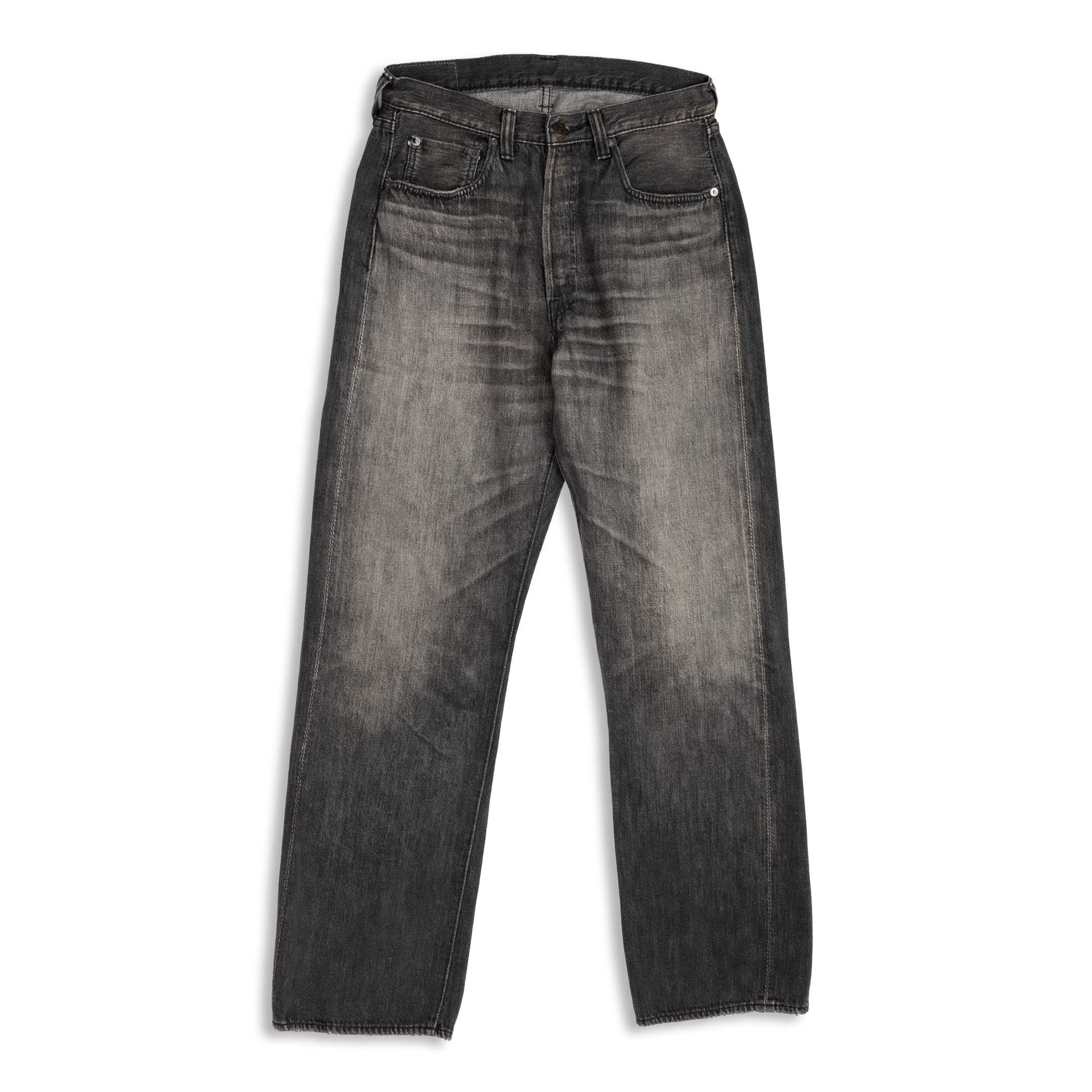 Full Count 0105 'Super Smooth' Dartford Jean Black-Jean-Clutch Cafe-selvage denim-selfedge denim