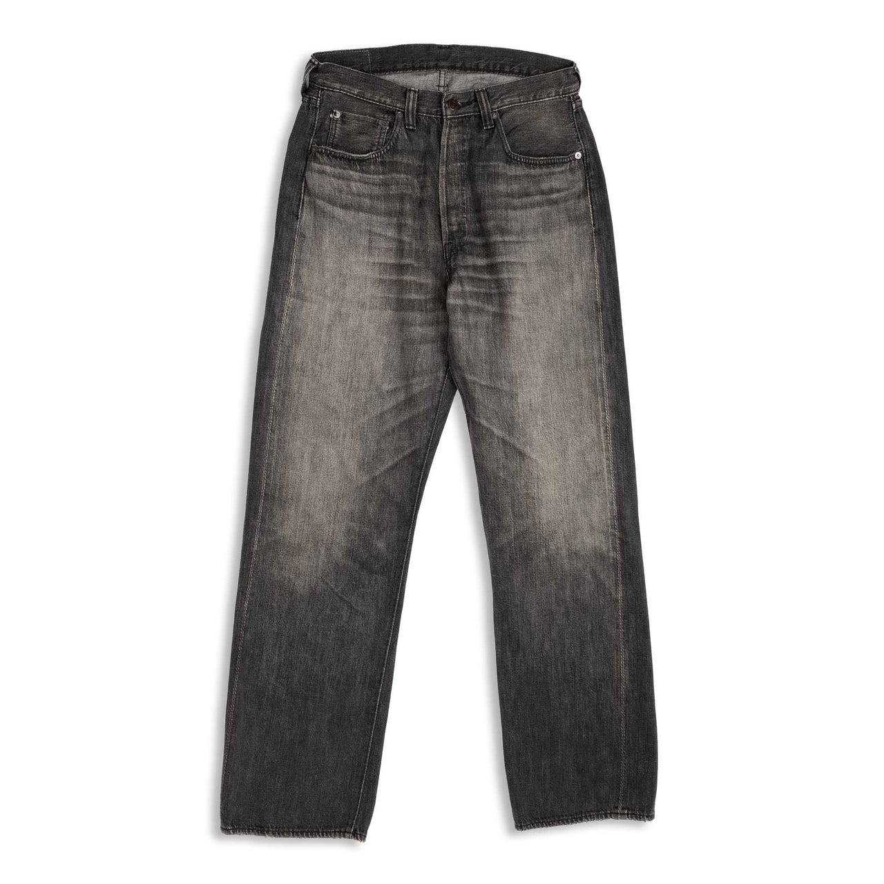 Full Count 0105 'Super Smooth' Dartford Jean Black-Jean-Clutch Cafe-selvage denim-selfedge denim