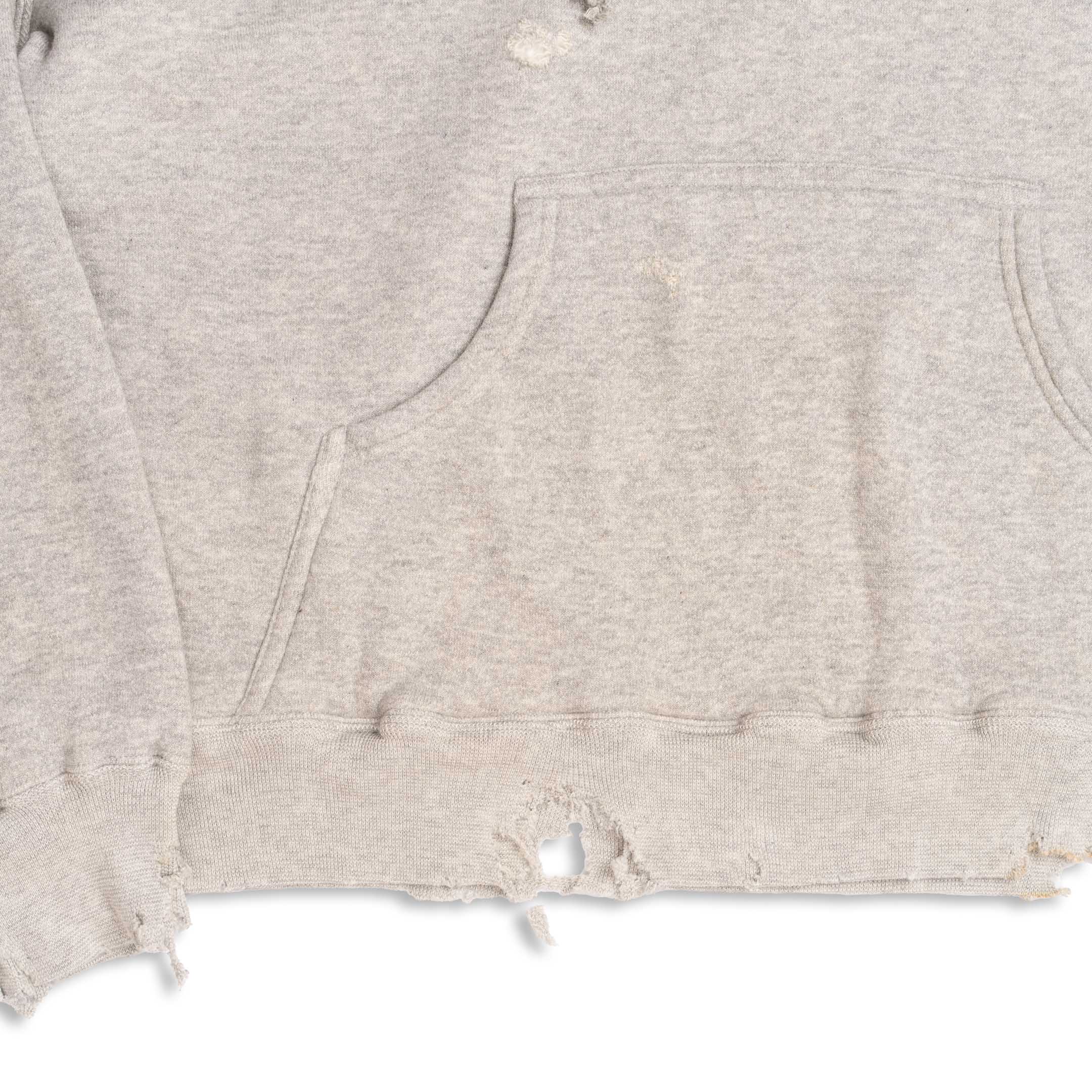 Full Count Double Face Hooded Sweatshirt VF Grey-Hooded Sweatshirt-Clutch Cafe