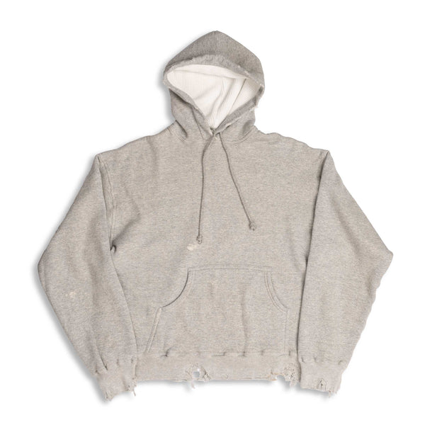 Full Count Double Face Hooded Sweatshirt VF Grey-Hooded Sweatshirt-Clutch Cafe