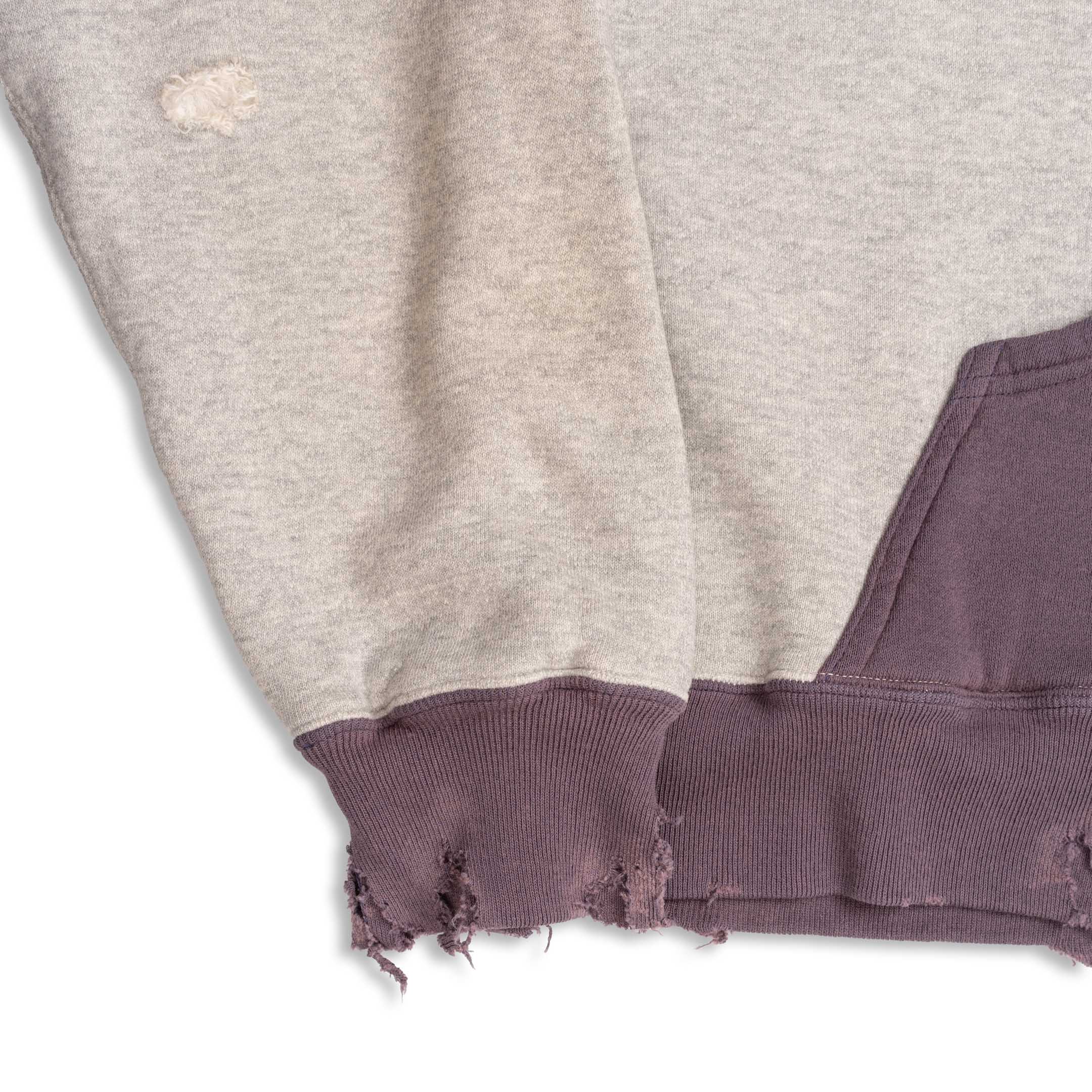 nike metallic swoosh colour block hoodie in neutrals