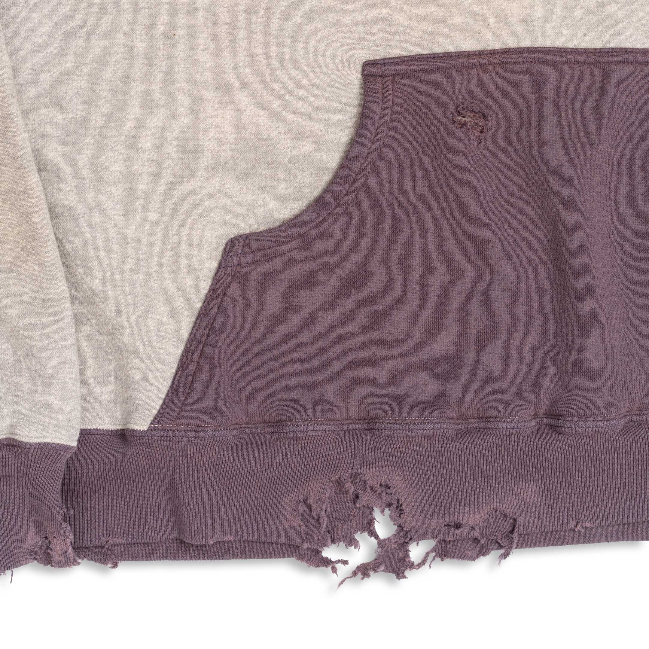 Full Count Double Face Hooded Sweatshirt VF Grey/Egg-Hooded Sweatshirt-Clutch Cafe