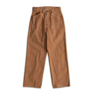 Full Count Persimmon Tannin Dye Heavy Duck Work Pant Brown-Trousers-Clutch Cafe