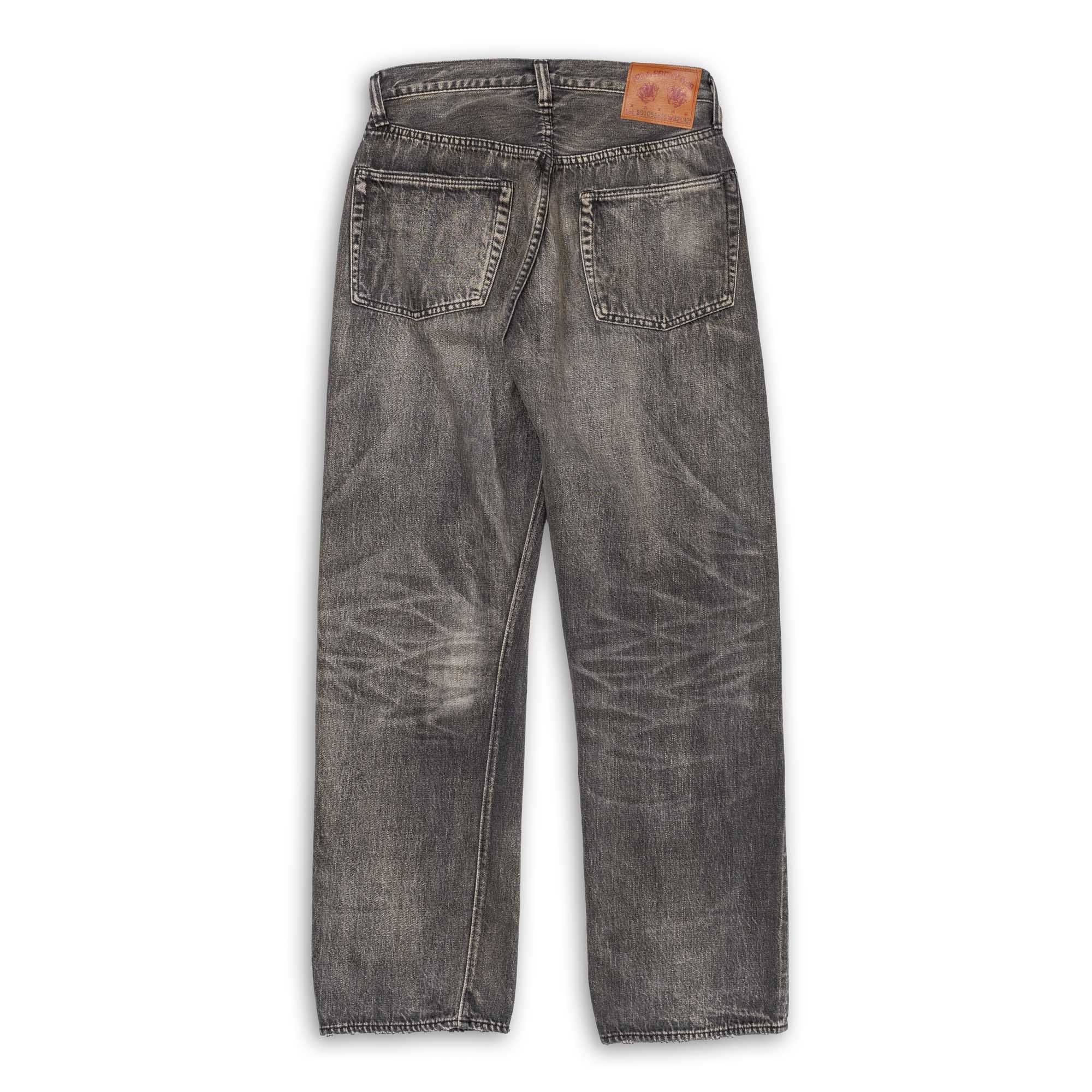 Full Count S0105 WWII Model 11.5oz Black Denim Jeans HW 'Master Of Reality' Black-Jeans-Clutch Cafe-selvage denim-selfedge denim