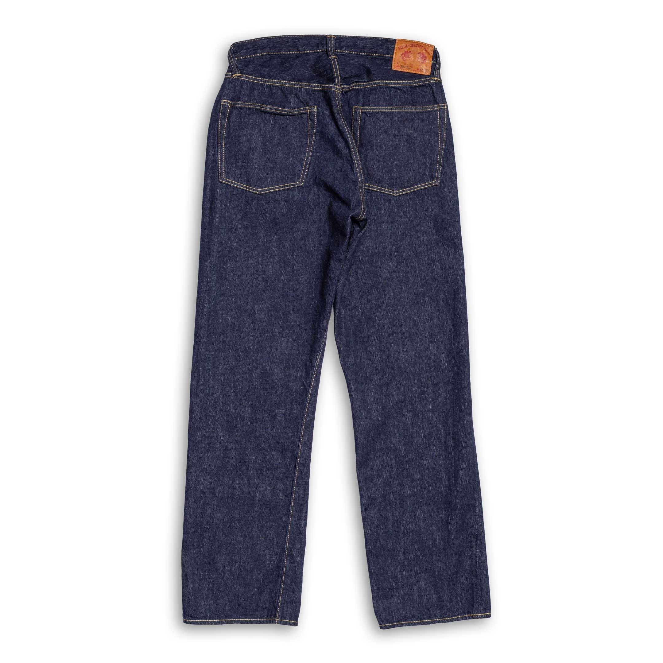 Full Count S0105SSW WWII Model 11.5 oz Denim Jean Indigo-Jean-Clutch Cafe-selvage denim-selfedge denim