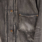 Full Count S2107 WWII Model 11.5oz Denim Jacket HW 'Master Of Reality' Black-Clutch Cafe