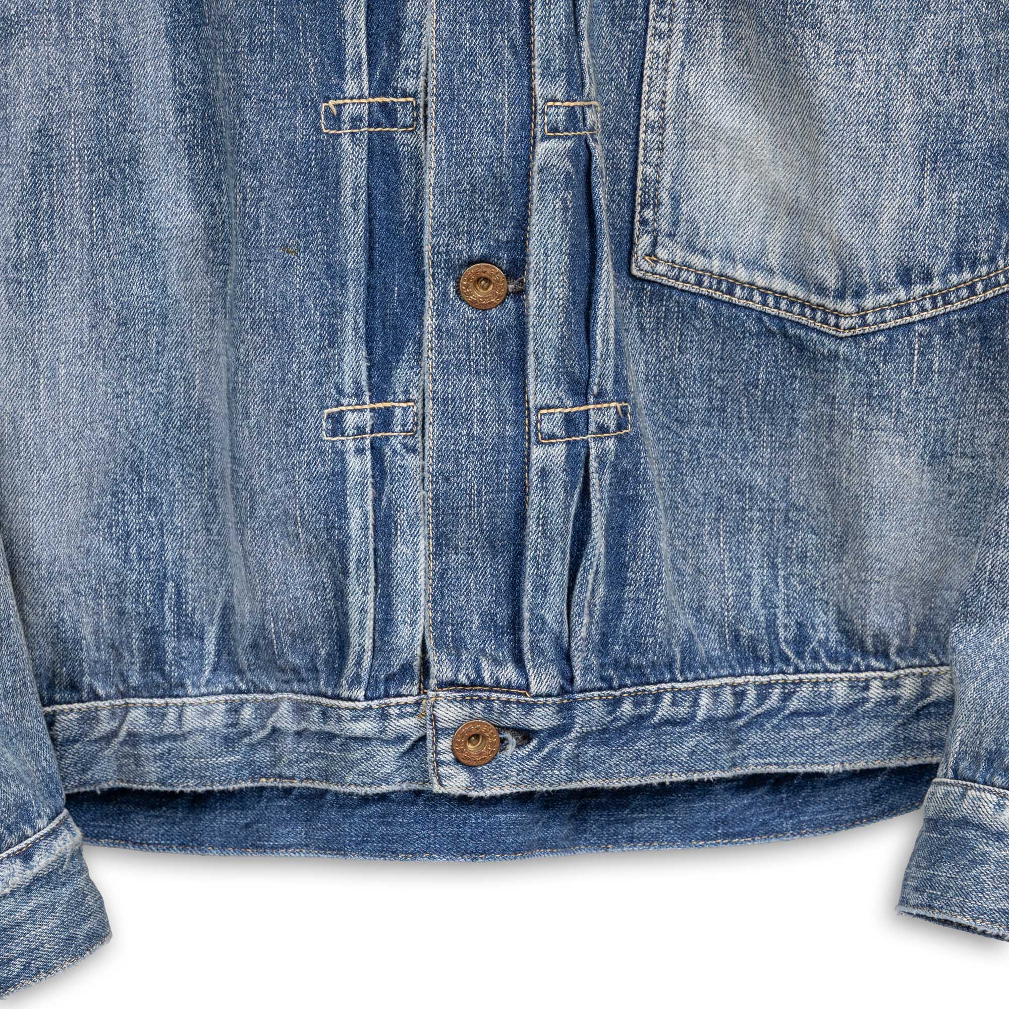 Full Count S2107 WWII Model 11.5oz Denim Jacket HW 'Master Of Reality' Indigo-Clutch Cafe