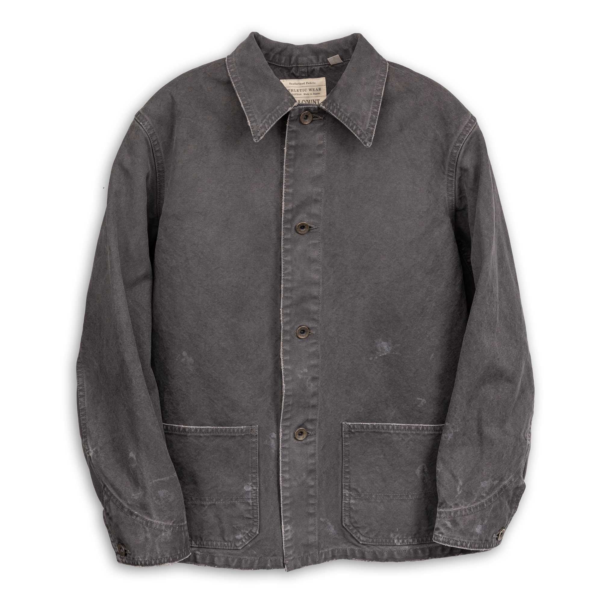Full Count Tent Cloth Chore Jacket VE (Vintage Effect) Black-Jacket-Clutch Cafe