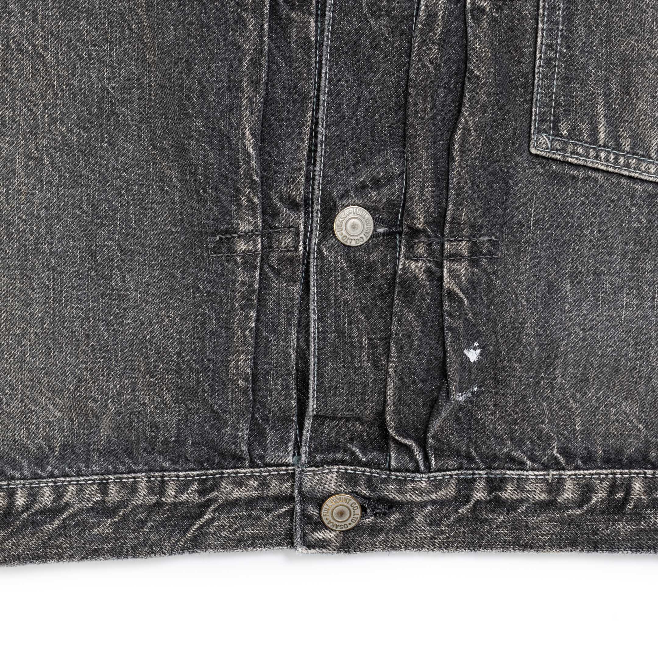 Full Count Type 1 Denim Jacket Dartford Black-Denim Jacket-Clutch Cafe