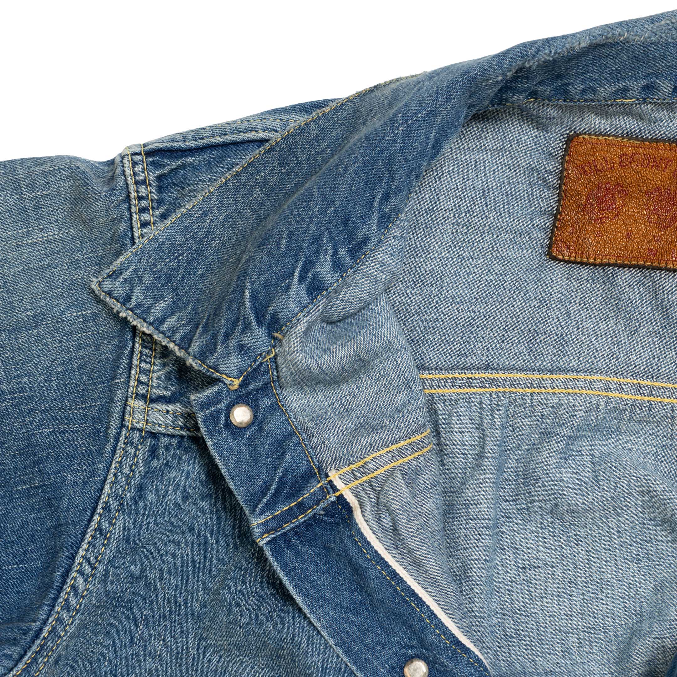 Full Count Type 1 Denim Jacket Dartford 'Super Smooth'-denim jacket-Clutch Cafe