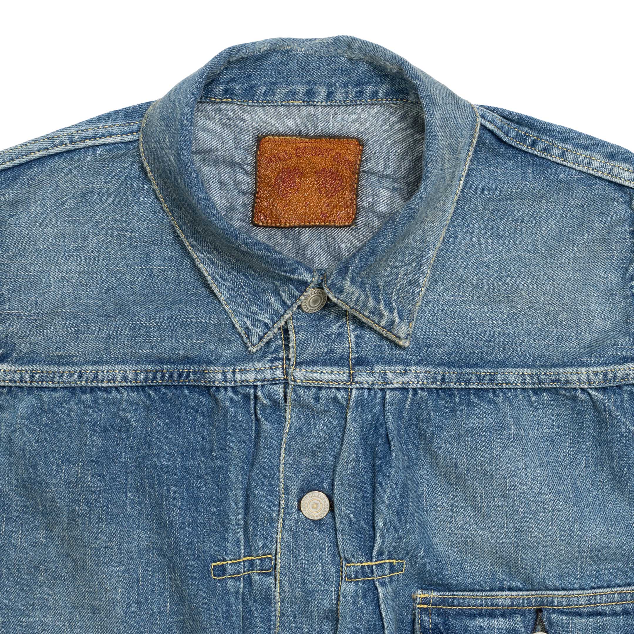 Full Count Type 1 Denim Jacket Dartford 'Super Smooth'-denim jacket-Clutch Cafe