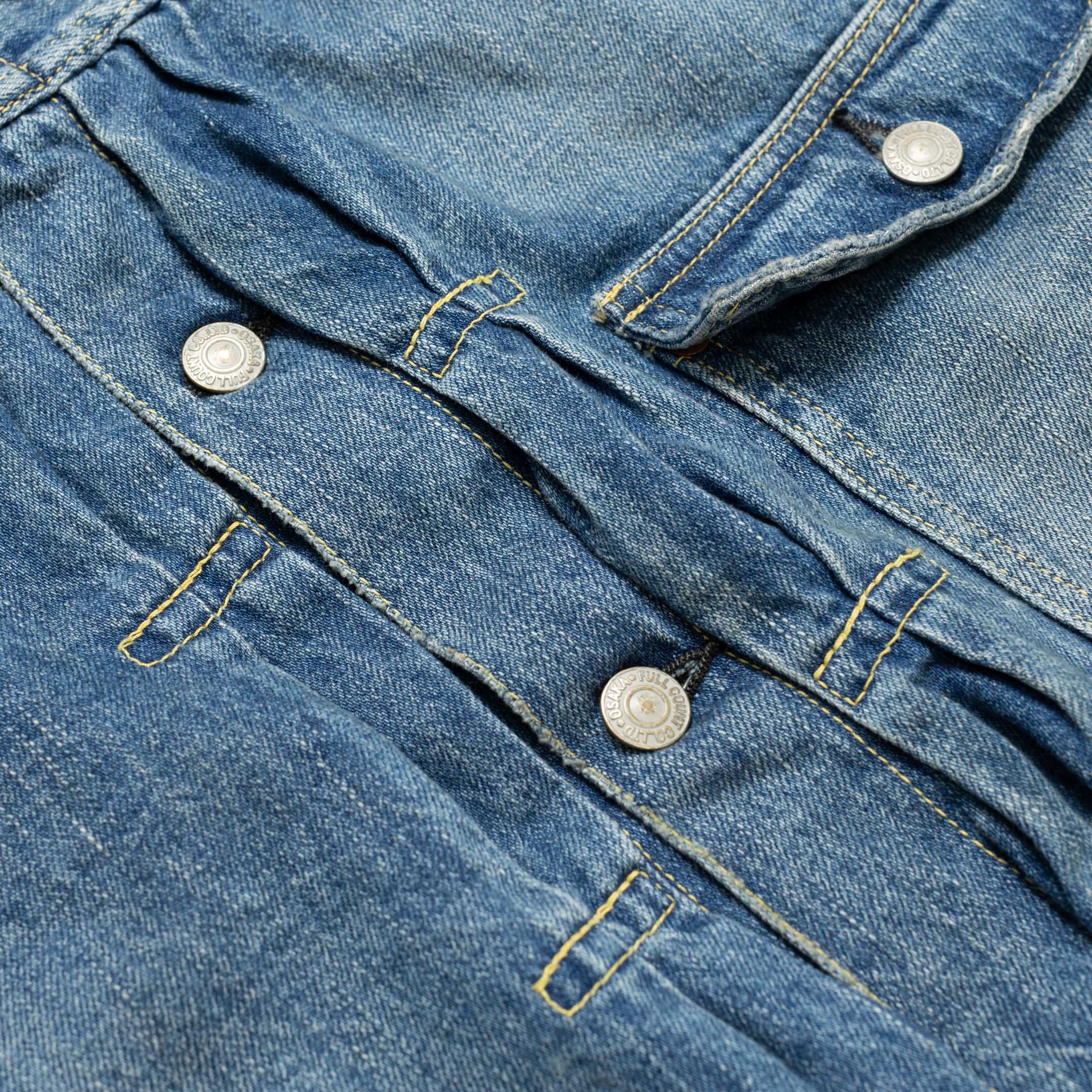 Full Count Type 1 Denim Jacket Dartford 'Super Smooth'-denim jacket-Clutch Cafe