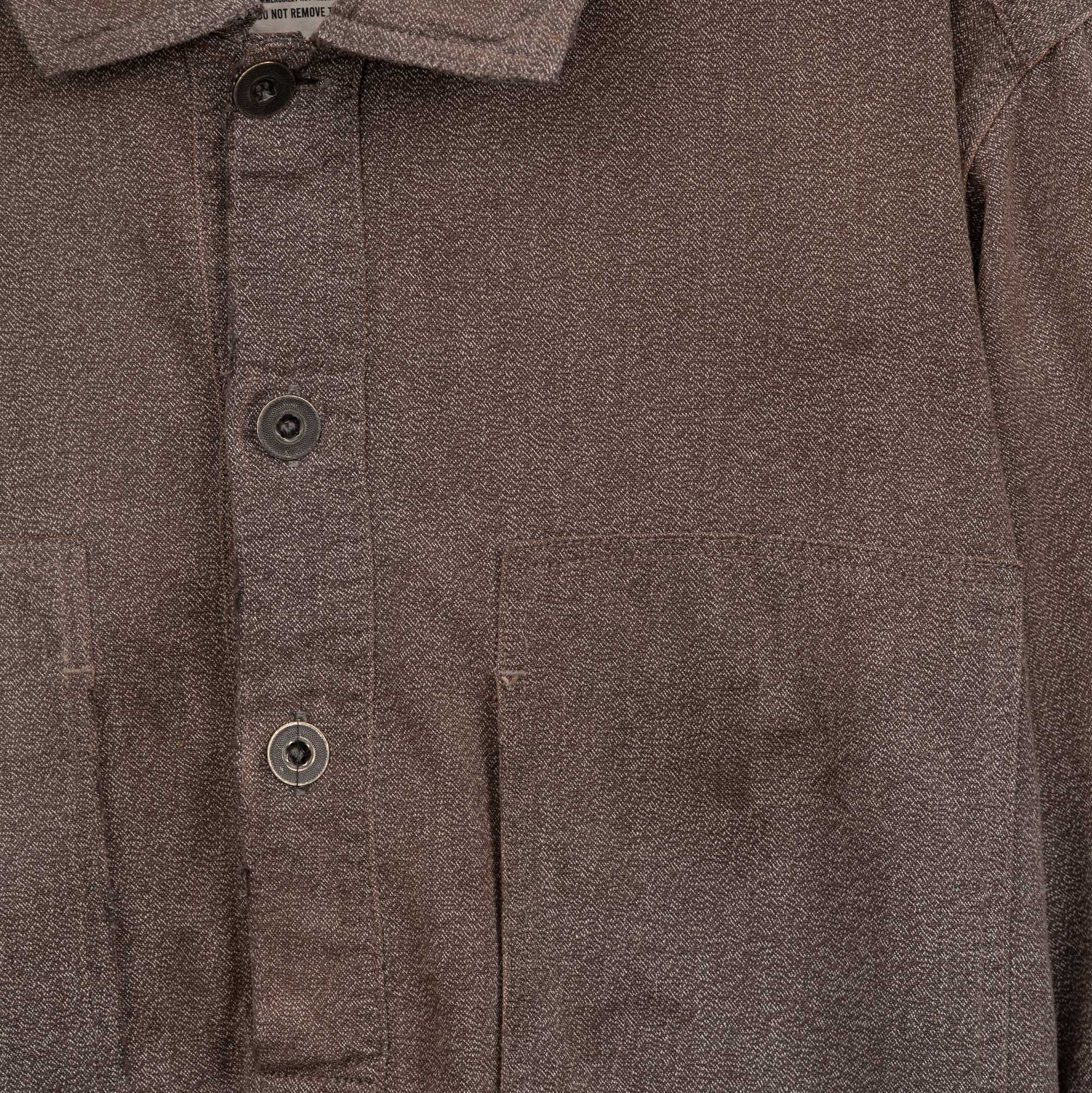 Full Count US Army Covert Chambray Pullover Shirt VE (Vintage Effect) Black-Shirt-Clutch Cafe