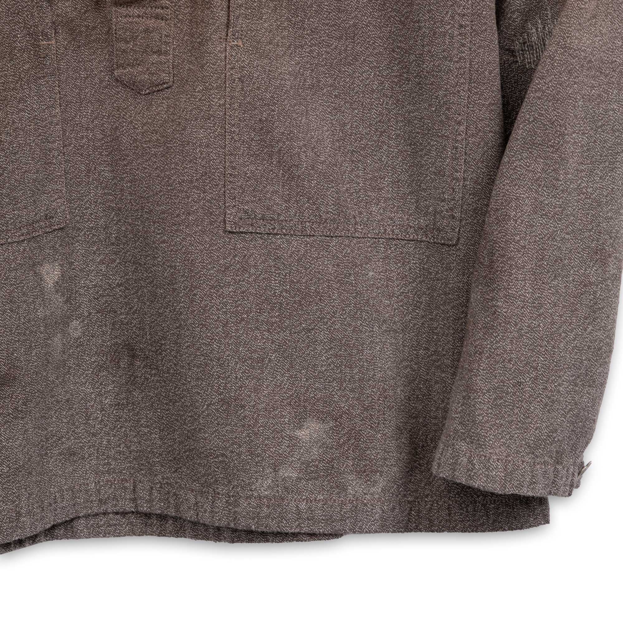 Full Count US Army Covert Chambray Pullover Shirt VE (Vintage Effect) Black-Shirt-Clutch Cafe