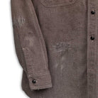 Full Count US Army Triple Stitch Covert Chambray Shirt VE (Vintage Effect) Black-Shirt-Clutch Cafe