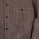 Full Count US Army Triple Stitch Covert Chambray Shirt VE (Vintage Effect) Black-Shirt-Clutch Cafe