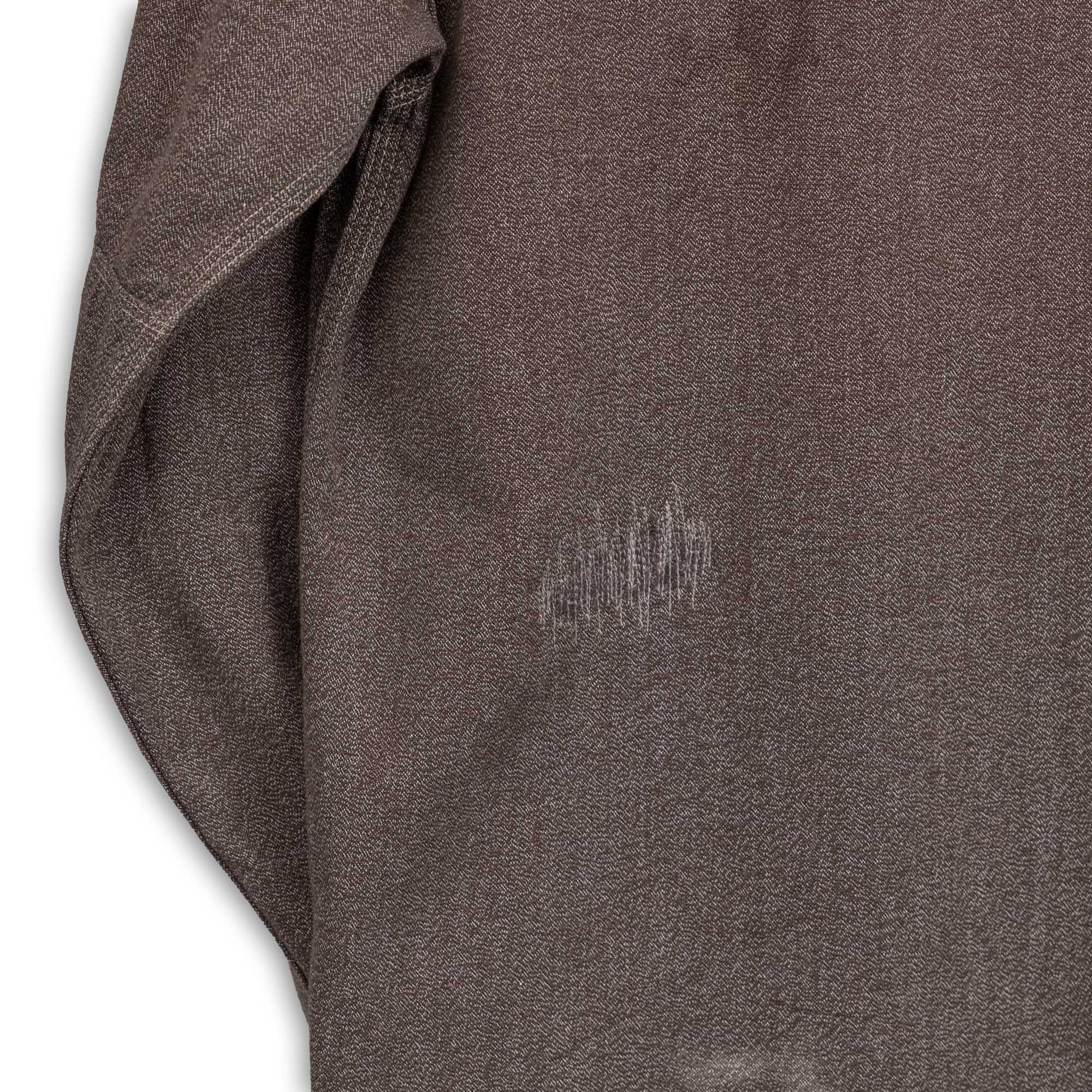 Full Count US Army Triple Stitch Covert Chambray Shirt VE (Vintage Effect) Black-Shirt-Clutch Cafe