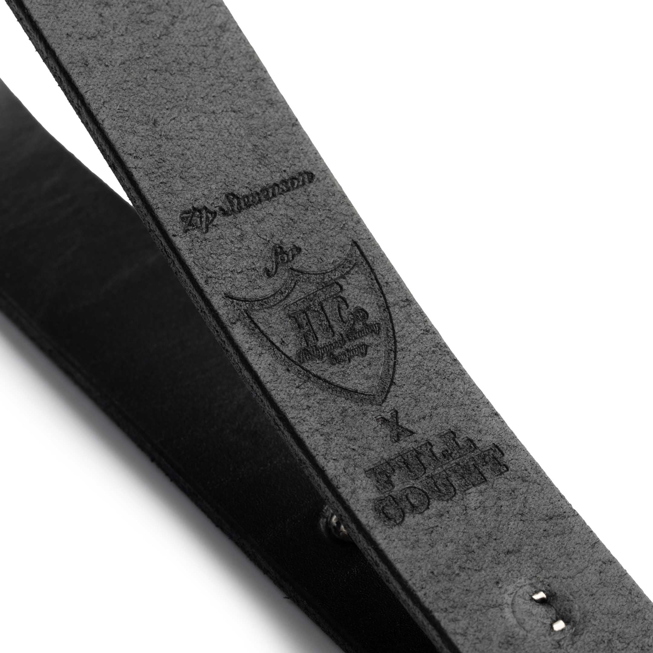 Full Count x Zip Stevenson Umbrella Stud Belt HTC Black-Belt-Clutch Cafe