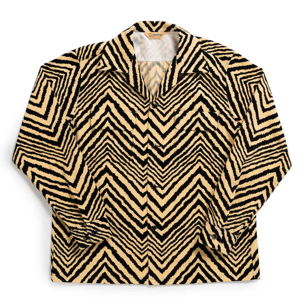 Groovin High 50's Zebra Corduroy Shirt Yellow – Clutch Cafe