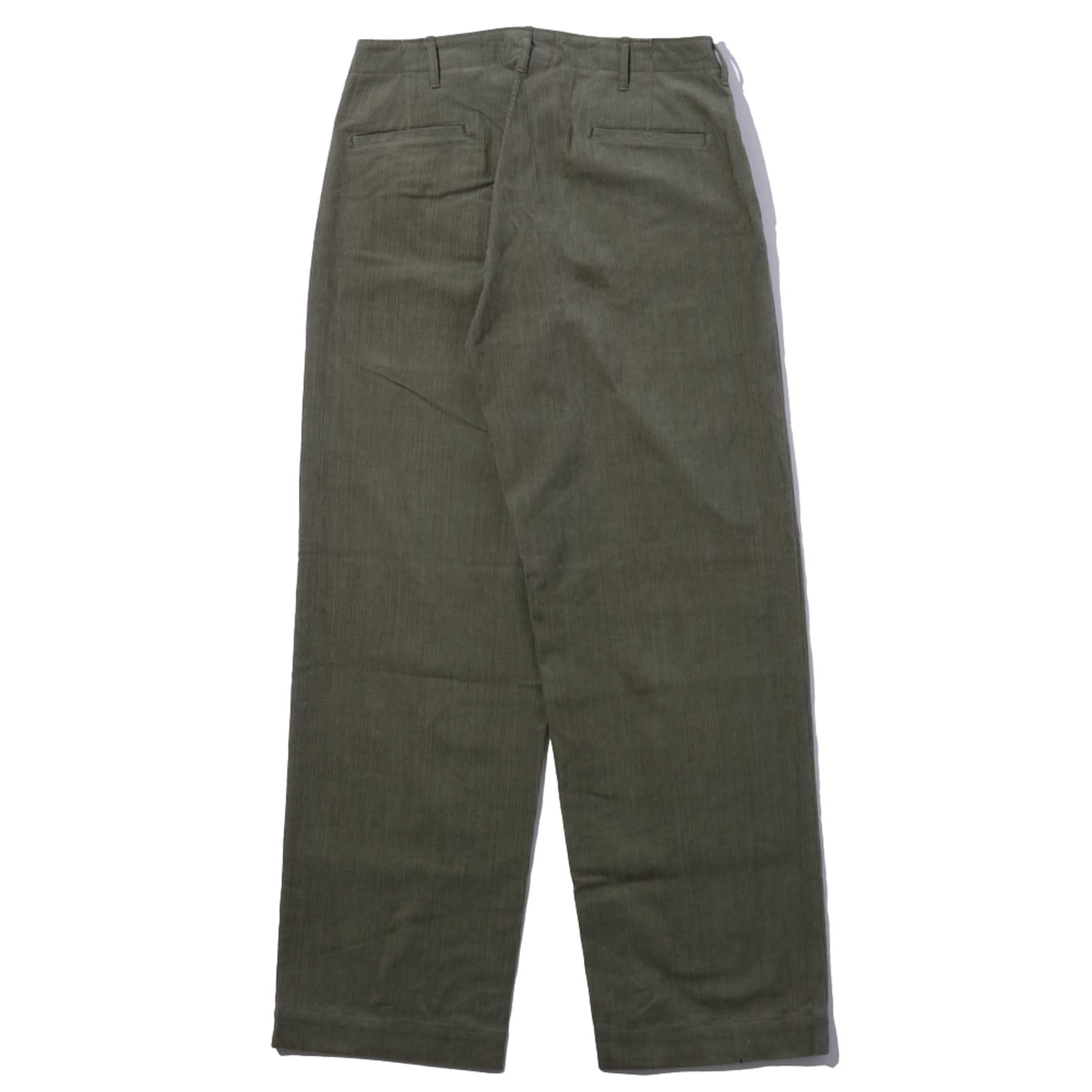 Groovin High M41 Corduroy Trousers Khaki-Trousers-Clutch Cafe
