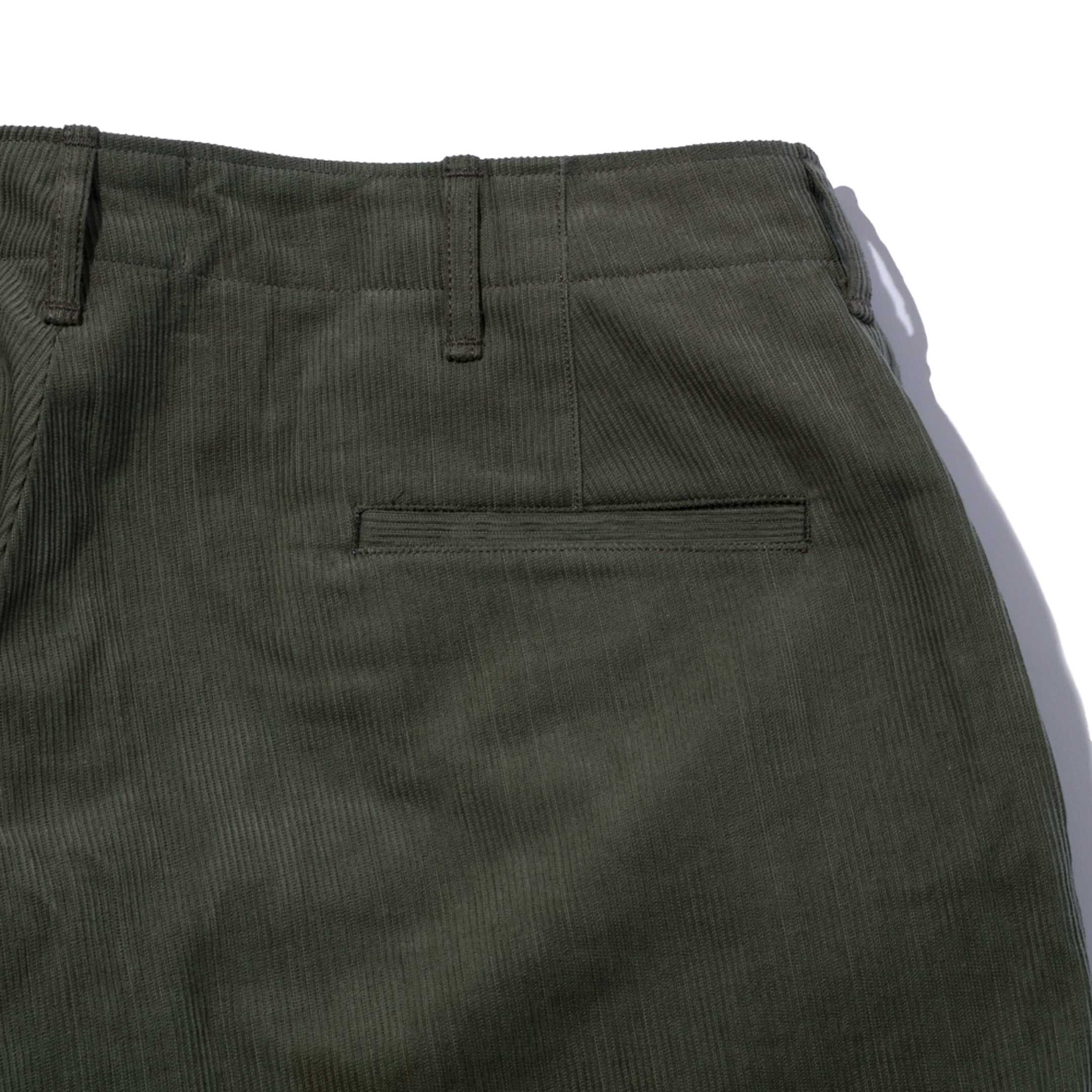 Groovin High M41 Corduroy Trousers Khaki-Trousers-Clutch Cafe