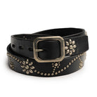 HTC Belt Black Leather W/Silver Studs (24 1.25)-Belt-Clutch Cafe