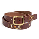 HTC Belt Stadium Stone Brown/Brass w/Amber/Clear Stone-Belt-Clutch Cafe