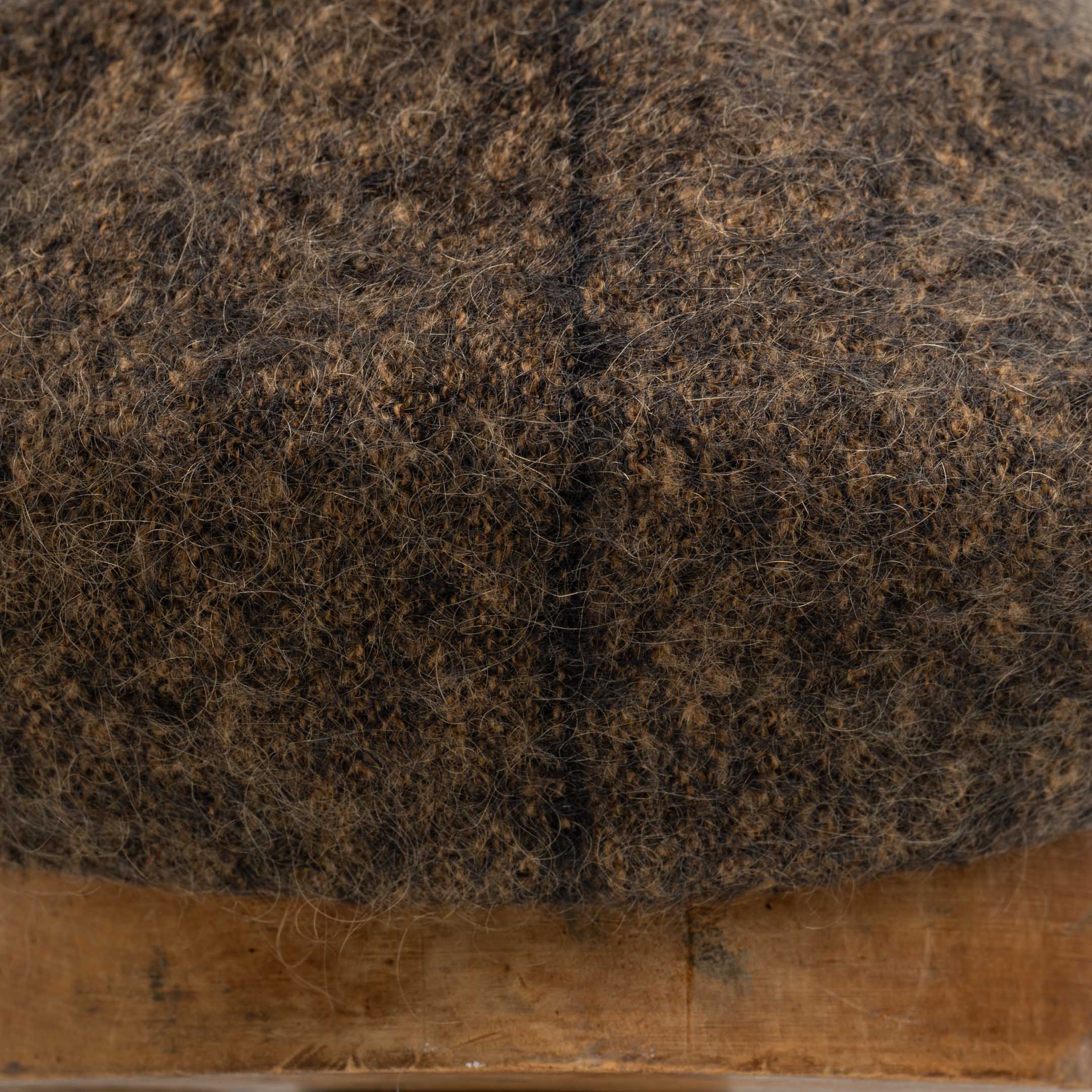 H.W. Dog Mohair Mix Beret Black-Hat-Clutch Cafe