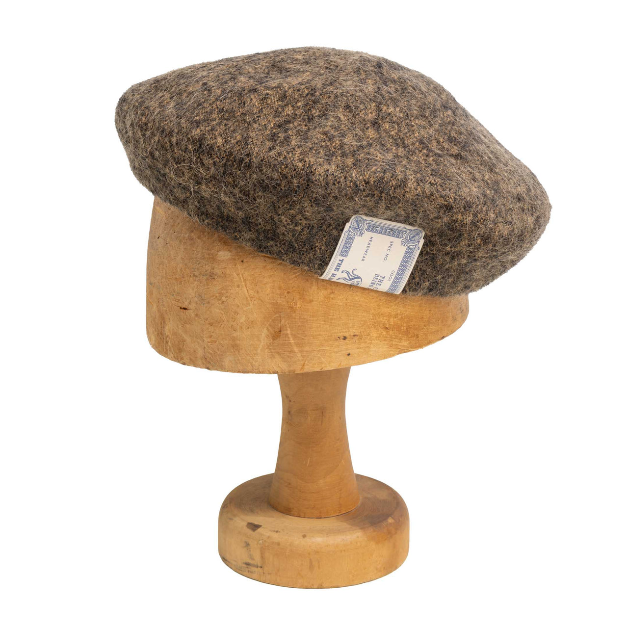 H.W. Dog Mohair Mix Beret Black-Hat-Clutch Cafe