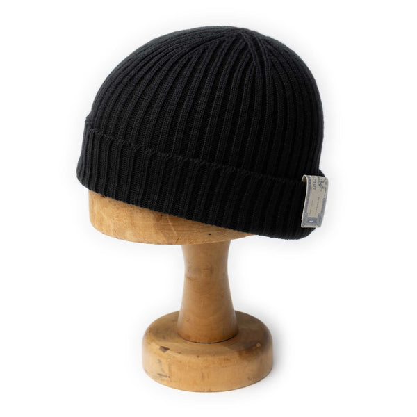 H.W. Dog Rib Smart Knit Cap Black-Hat-Clutch Cafe