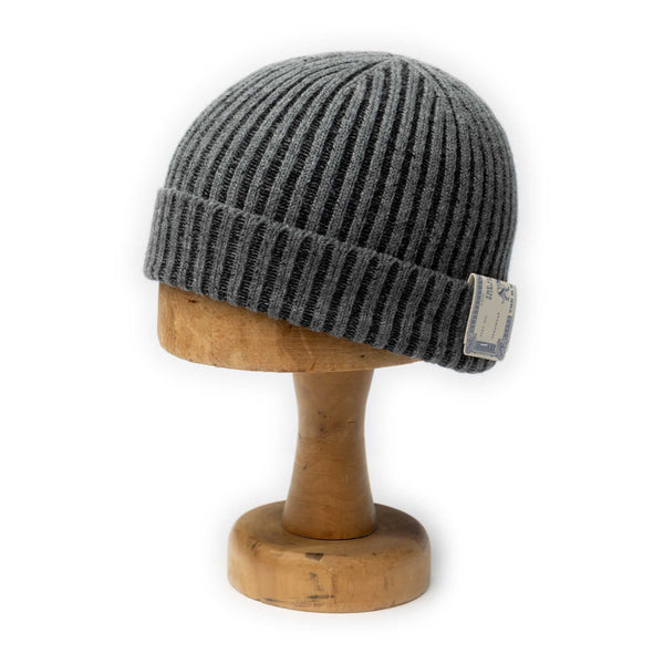 H.W. Dog Rib Smart Knit Cap Grey-Hat-Clutch Cafe