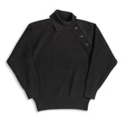 Haversack 10G Single Rib High Neck Sweater Black-Knitwear-Clutch Cafe