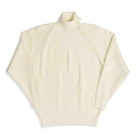Haversack 10G Single Rib High Neck Sweater Ivory-Knitwear-Clutch Cafe